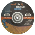 Weldcote Grinding Wheel 9 X 1/4 X 5/8-11 A24-R-Bf Steel T27 A-Solid 10042